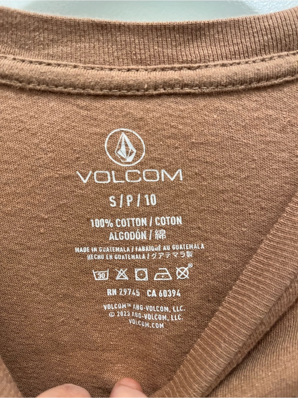 Volcom Rust Brown Cactus Tee - Picture 3 of 3